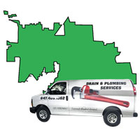 Local Plumber Service Area Map Glenview, IL
