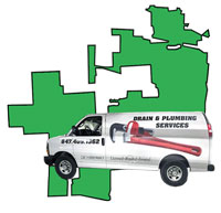 Local Plumber Service Area Map Schaumburg, IL